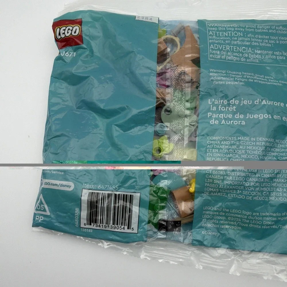 2 LEGO Disney‎ 30671 Aurora's Forest Playground Polybag Princess Sleeping Beauty